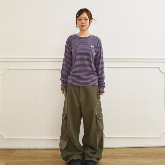 Tansanmagnesium Jooyoung X Tansanmagnesium Wide Ringer Cargo Pants Khaki