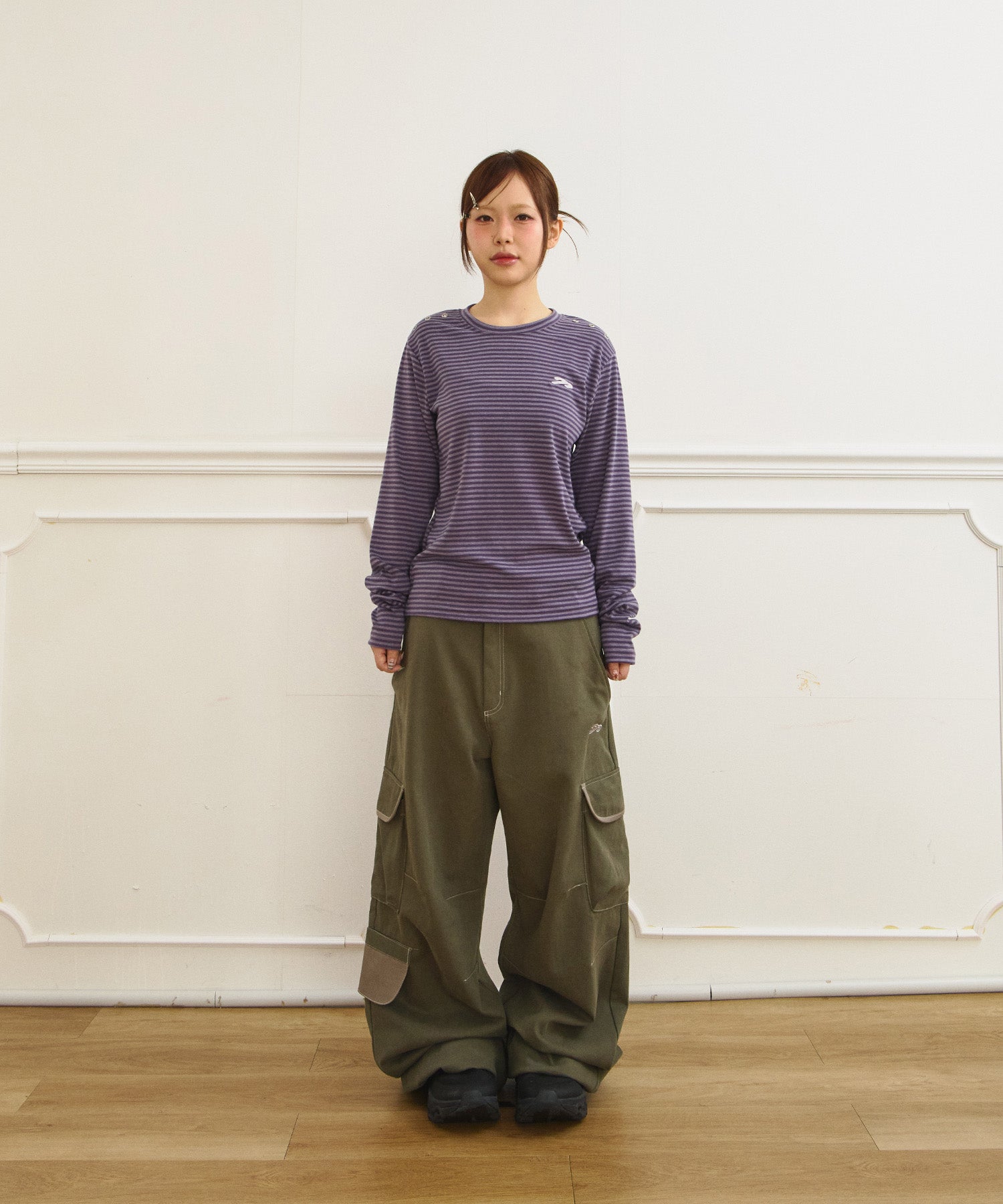 Tansanmagnesium Jooyoung X Tansanmagnesium Wide Ringer Cargo Pants Khaki