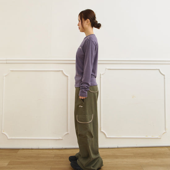 Tansanmagnesium Jooyoung X Tansanmagnesium Wide Ringer Cargo Pants Khaki