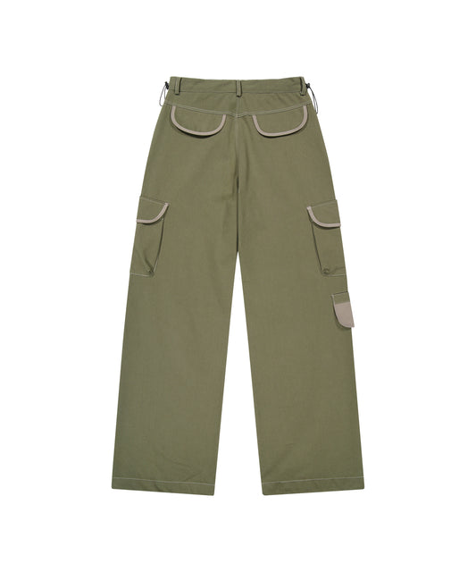 Tansanmagnesium Jooyoung X Tansanmagnesium Wide Ringer Cargo Pants Khaki