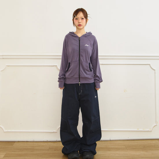 Tansanmagnesium Juyoung X Tansanmagnesium Cotton Wide Star Stud Pants Navy