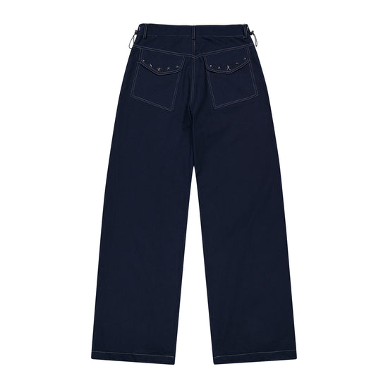 Tansanmagnesium Juyoung X Tansanmagnesium Cotton Wide Star Stud Pants Navy