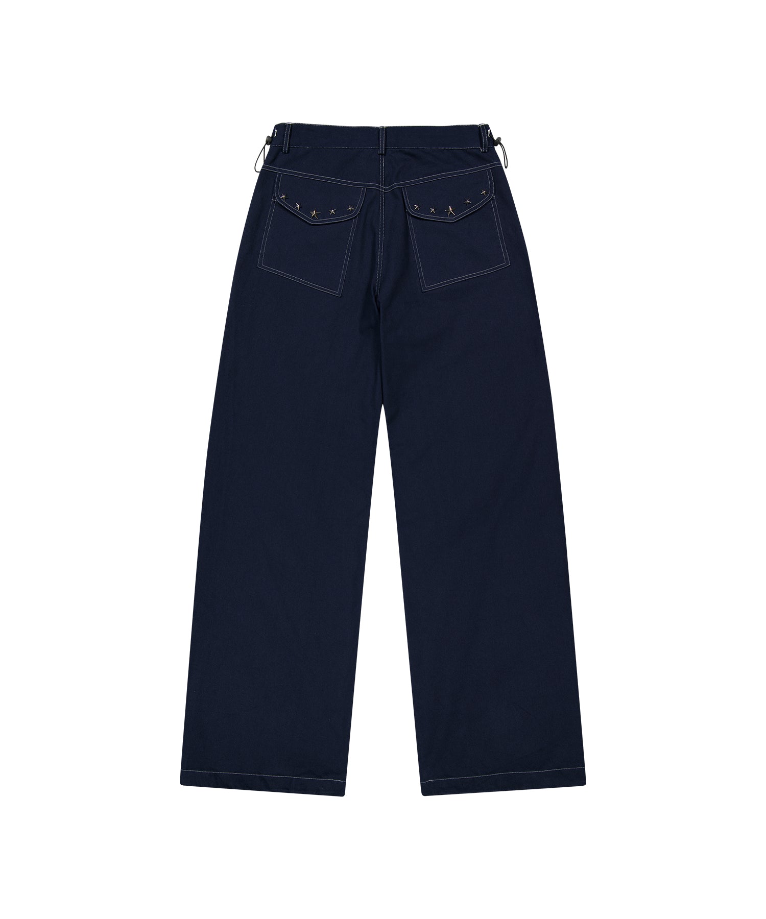 Tansanmagnesium Juyoung X Tansanmagnesium Cotton Wide Star Stud Pants Navy