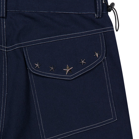 Tansanmagnesium Juyoung X Tansanmagnesium Cotton Wide Star Stud Pants Navy