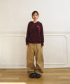 Tansanmagnesium Jooyoung X Tansanmagnesium Cotton Wide Star Stud Pants Beige