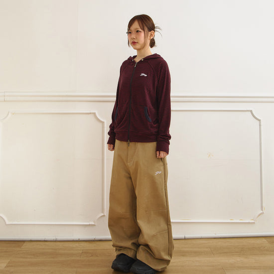 Tansanmagnesium Jooyoung X Tansanmagnesium Cotton Wide Star Stud Pants Beige