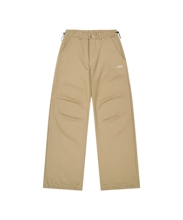Tansanmagnesium Jooyoung X Tansanmagnesium Cotton Wide Star Stud Pants Beige