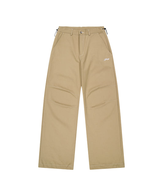 Tansanmagnesium Jooyoung X Tansanmagnesium Cotton Wide Star Stud Pants Beige