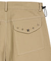 Tansanmagnesium Jooyoung X Tansanmagnesium Cotton Wide Star Stud Pants Beige
