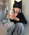 Tansanmagnesium Logo Cat Beanie