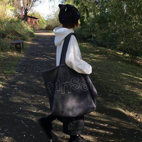 Tansanmagnesium Tansan Logo Shopper Bag Grey