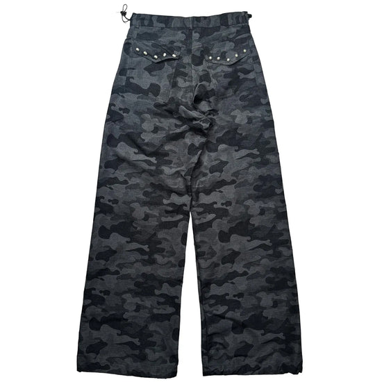 Tansanmagnesium Nylon Wide Stud Pants Camo