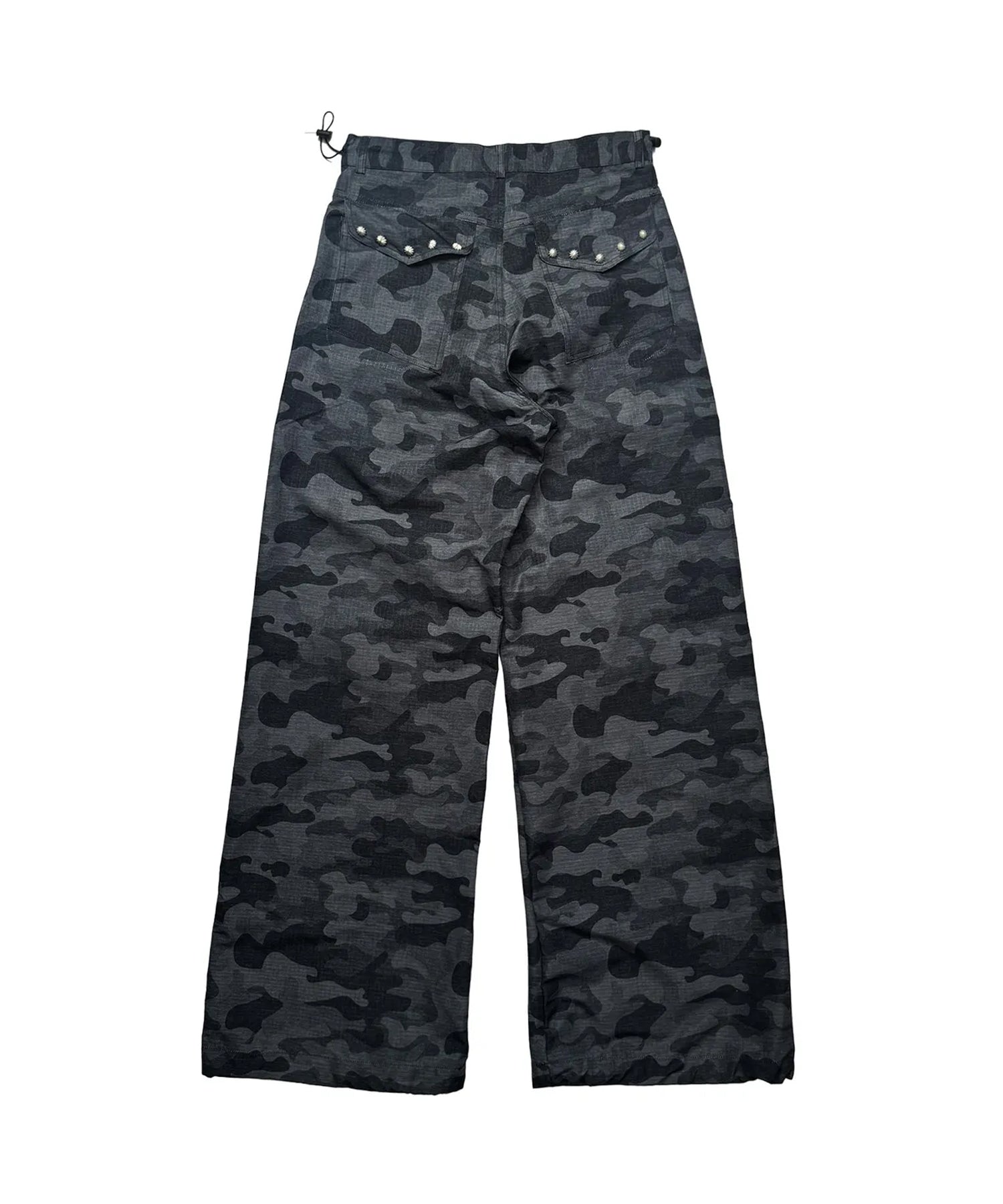 Tansanmagnesium Nylon Wide Stud Pants Camo