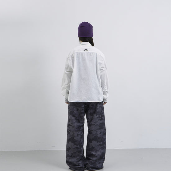 Tansanmagnesium Nylon Wide Stud Pants Camo
