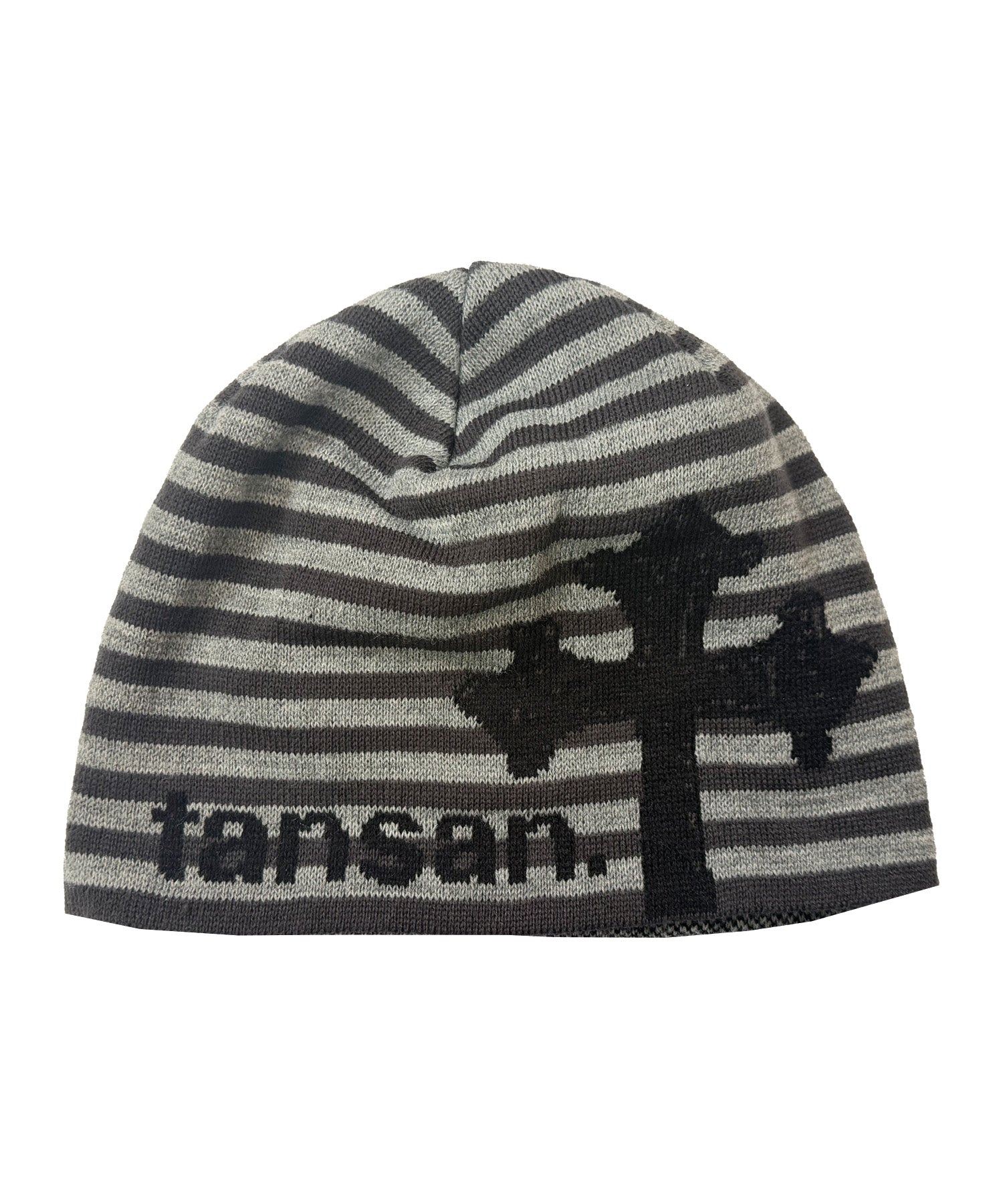 Tansanmagnesium Jacquard Cross Beanie Stripe Black