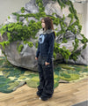 Tansanmagnesium ODIPIGI X Tansanmagnesium Fur Hoodie Zip-Up Navy