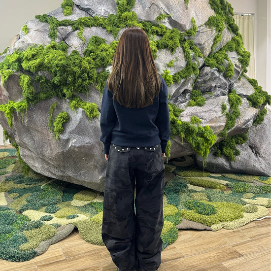 Tansanmagnesium ODIPIGI X Tansanmagnesium Fur Hoodie Zip-Up Navy