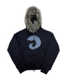 Tansanmagnesium ODIPIGI X Tansanmagnesium Fur Hoodie Zip-Up Navy