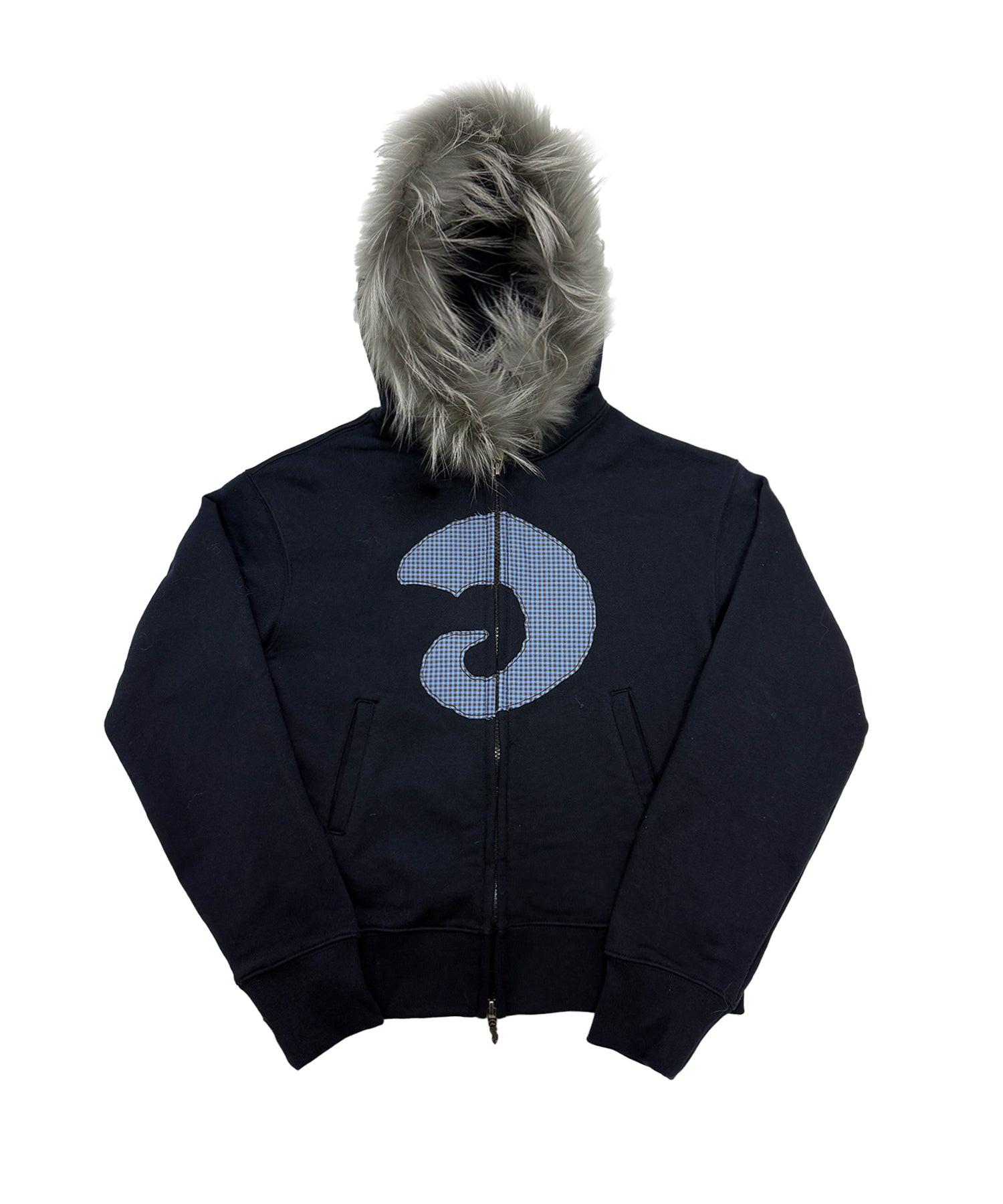 Tansanmagnesium ODIPIGI X Tansanmagnesium Fur Hoodie Zip-Up Navy