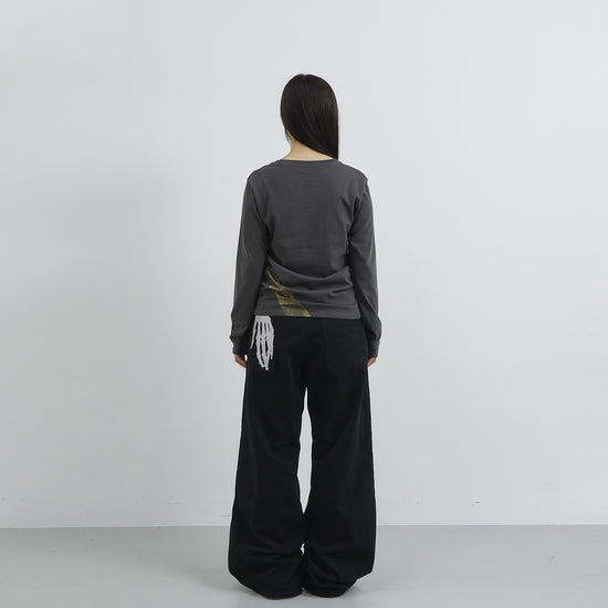 Tansanmagnesium Hand Bone Black Pants Black
