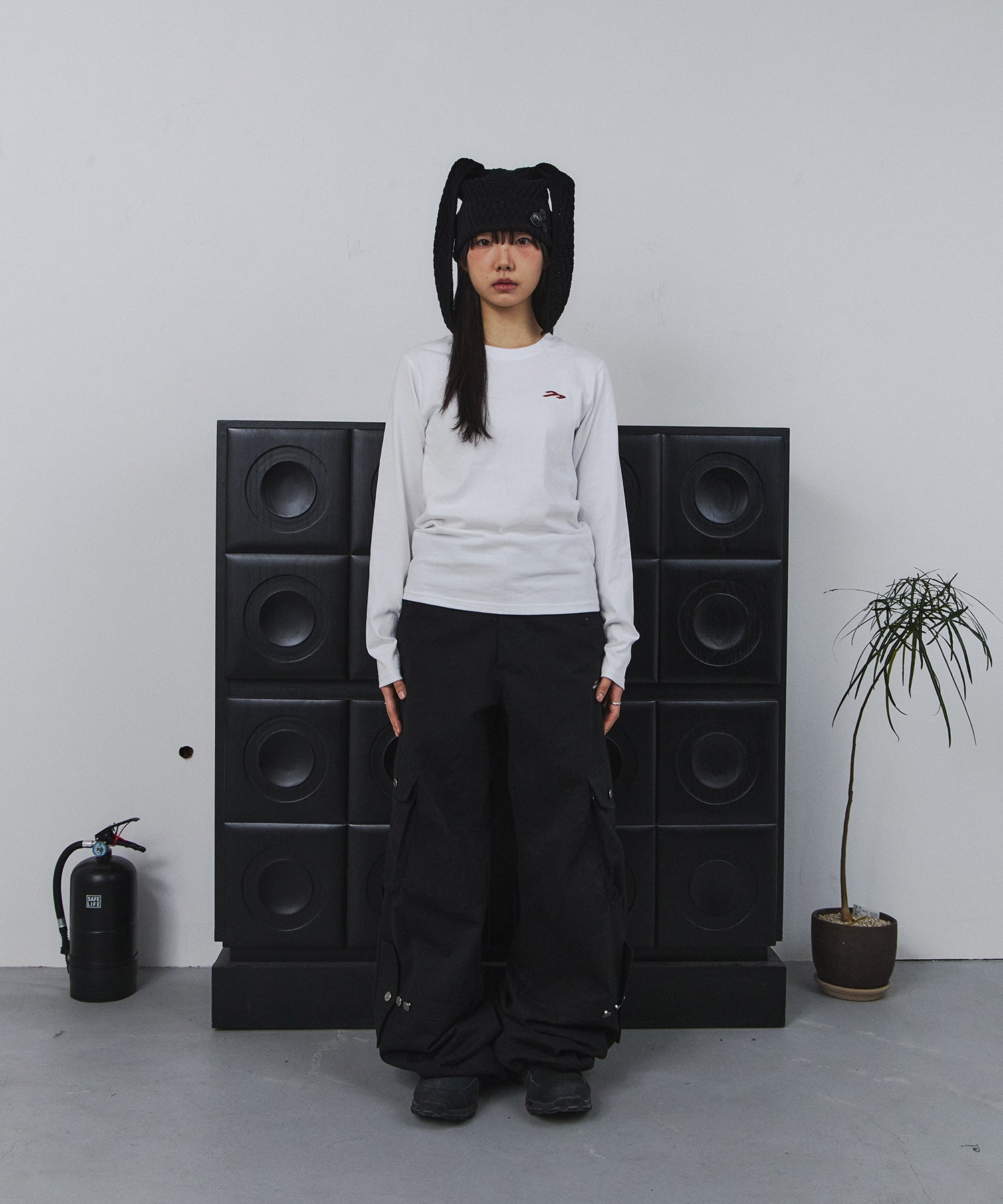 Tansanmagnesium Button Rabbit Beanie