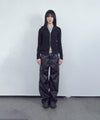 Tansanmagnesium Sullano x Tansan Eyelet Off-Neck Knit Zip-Up