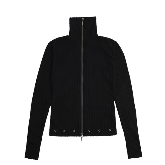 Tansanmagnesium Sullano x Tansan Eyelet Off-Neck Knit Zip-Up