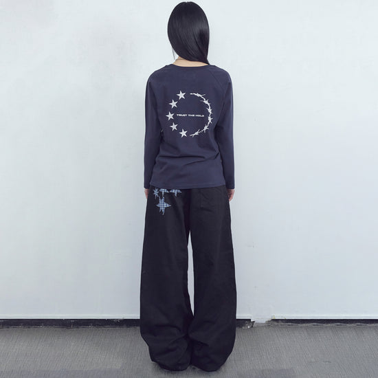 Tansanmagnesium Sulano X Tansan Nagrang Starring Long Sleeve (Navy)