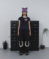 Tansanmagnesium (5/8 Pre-Order) Horseshoe Appliqué Pants (Black)