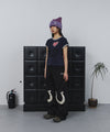 Tansanmagnesium (5/8 Pre-Order) Horseshoe Appliqué Pants (Black)