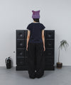 Tansanmagnesium (5/8 Pre-Order) Horseshoe Appliqué Pants (Black)
