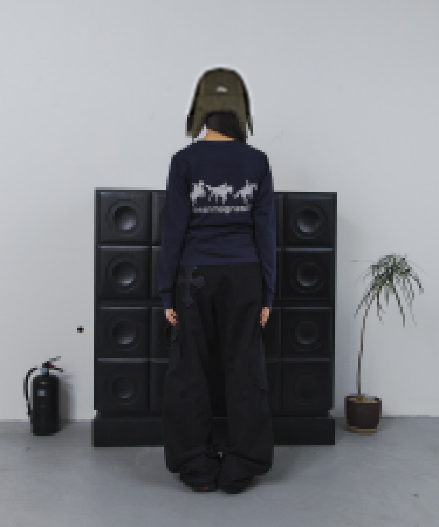 Tansanmagnesium (5/30 Pre-Order Delivery) Cotton Wide Cross Cargo Pants (Black)