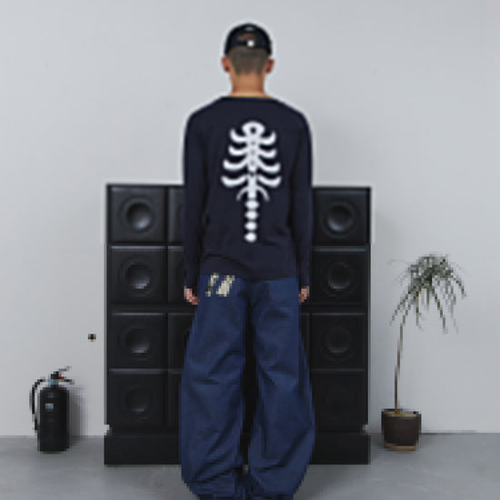 Tansanmagnesium Bone Long Sleeve (Navy)