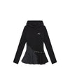 Tansanmagnesium Button Hood Layered One-Piece