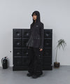 Tansanmagnesium Button Hood Layered One-Piece