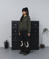 Tansanmagnesium Big Button Pony Hotfix Hoodie Zip-Up