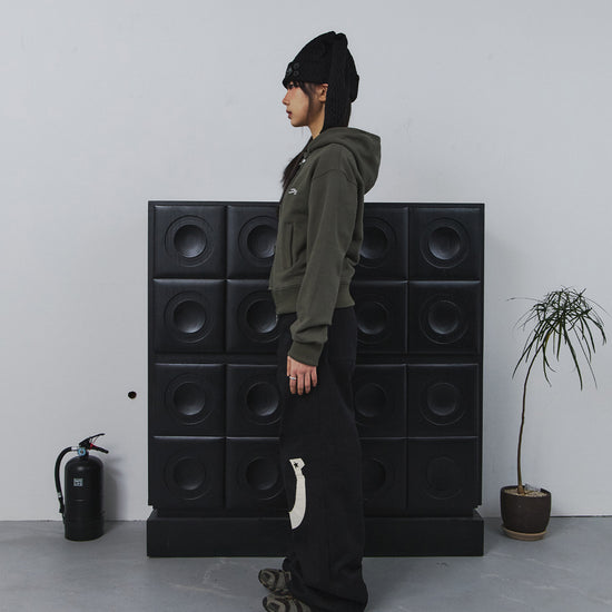 Tansanmagnesium Big Button Pony Hotfix Hoodie Zip-Up