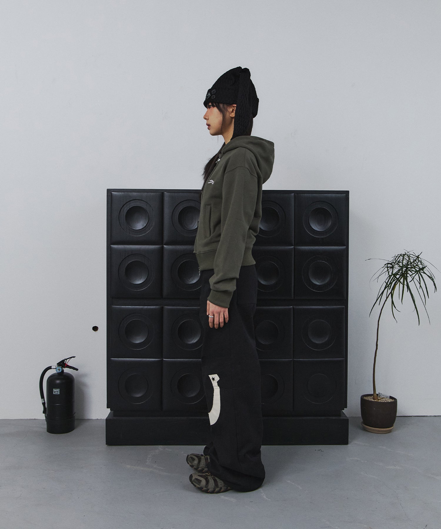 Tansanmagnesium Big Button Pony Hotfix Hoodie Zip-Up