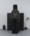 Tansanmagnesium Big Button Pony Hotfix Hoodie Zip-Up