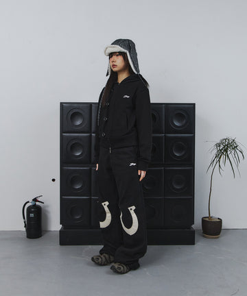 Tansanmagnesium Big Button Pony Hotfix Hoodie Zip-Up