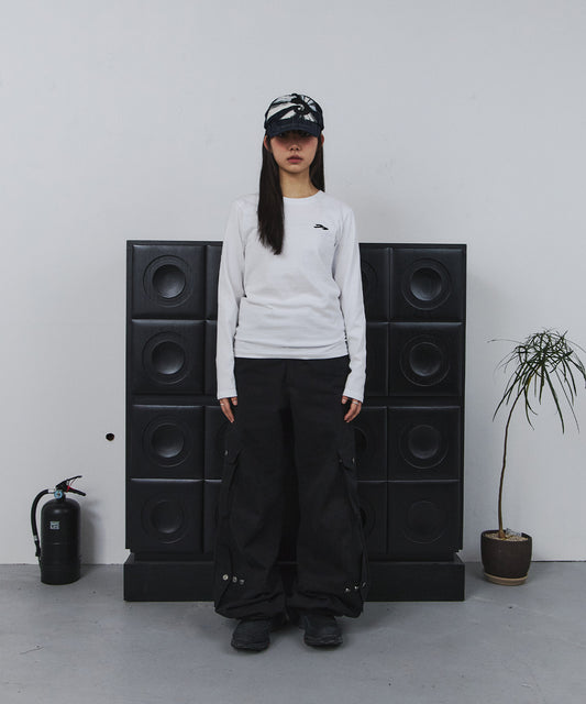 Tansanmagnesium Cross Appliqué Long Sleeve