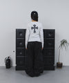 Tansanmagnesium Cross Appliqué Long Sleeve