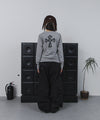 Tansanmagnesium Cross Appliqué Long Sleeve