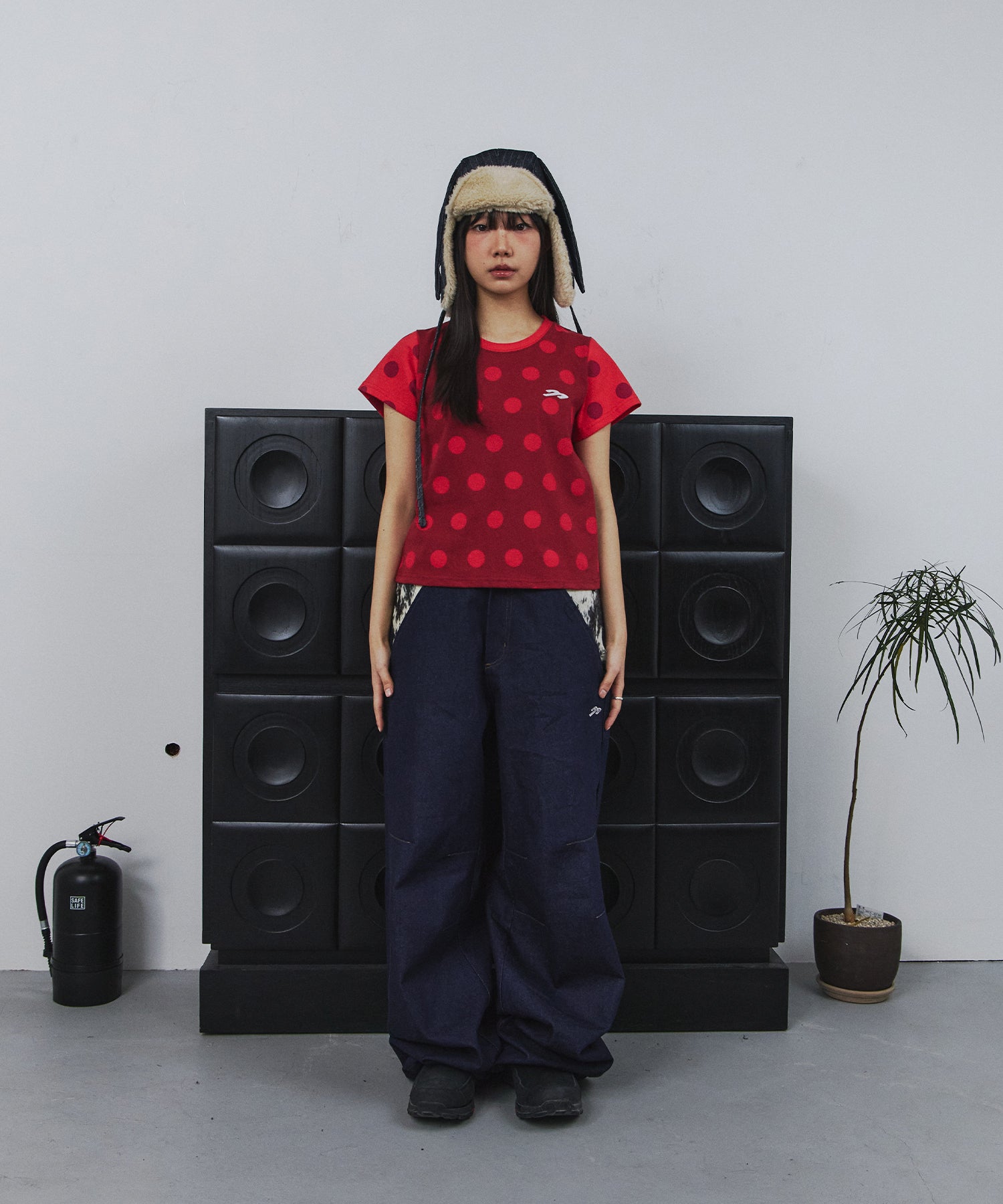 Tansanmagnesium Dot Pattern T-Shirt