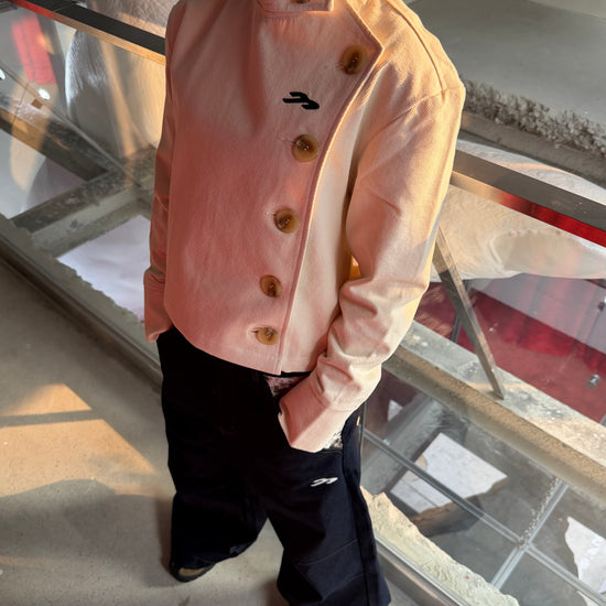 Tansanmagnesium Big Button High Neck Jacket