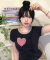 Tansanmagnesium Heart Ringer T-Shirt