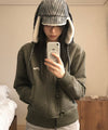 Tansanmagnesium Big Button Pony Hotfix Hoodie Zip-Up