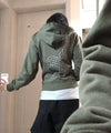 Tansanmagnesium Big Button Pony Hotfix Hoodie Zip-Up