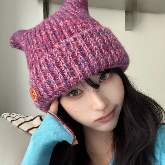 Tansanmagnesium Button Cat Beanie