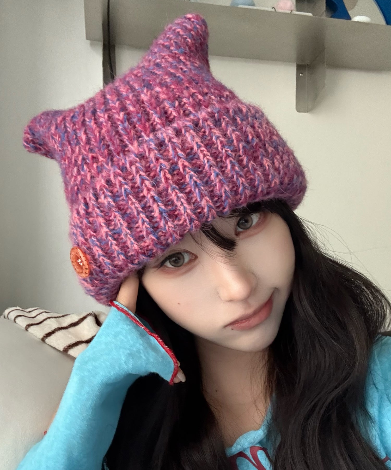 Tansanmagnesium Button Cat Beanie